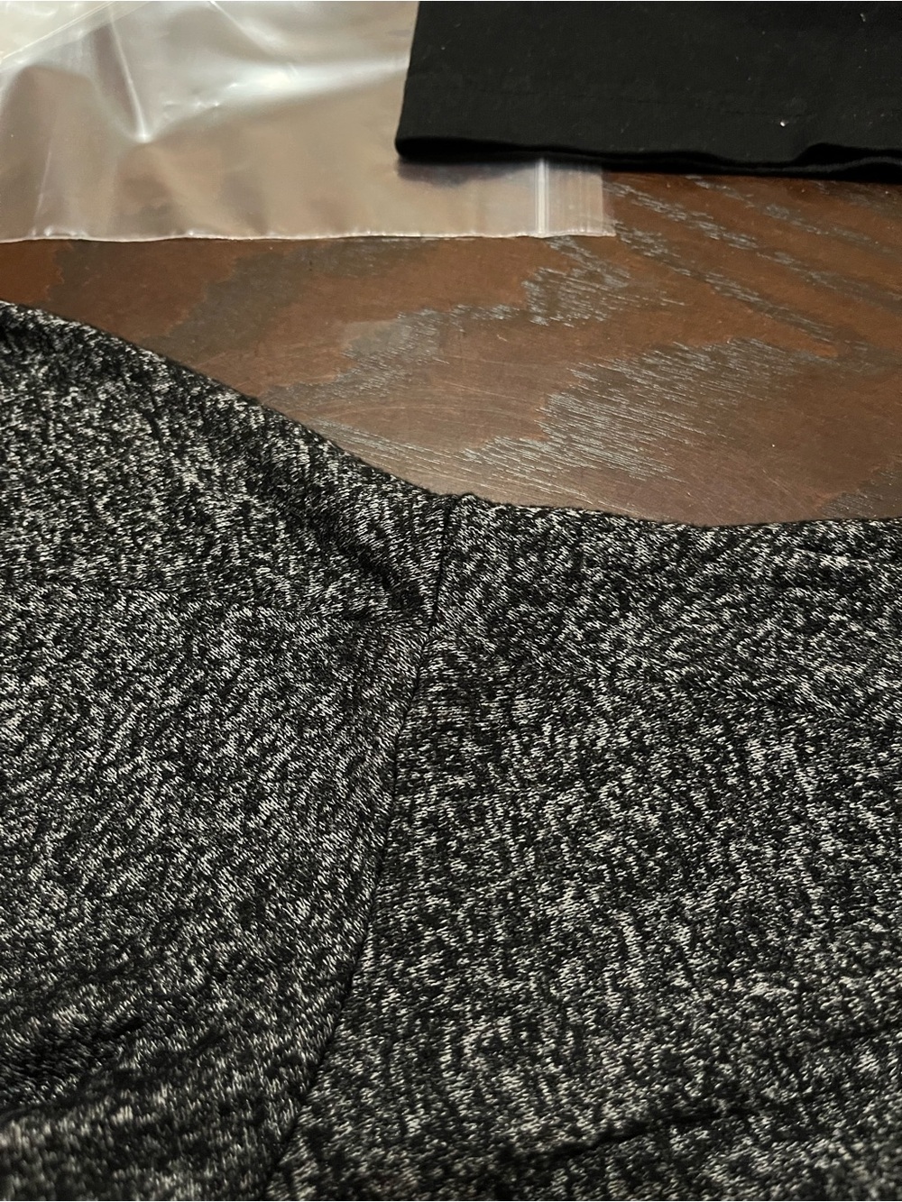 VS Pink L heathered black cozy PJ leggings - Picture 8 of 15